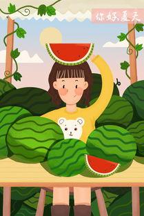 吃瓜少女画画视频素材,视频素材中的艺术之旅